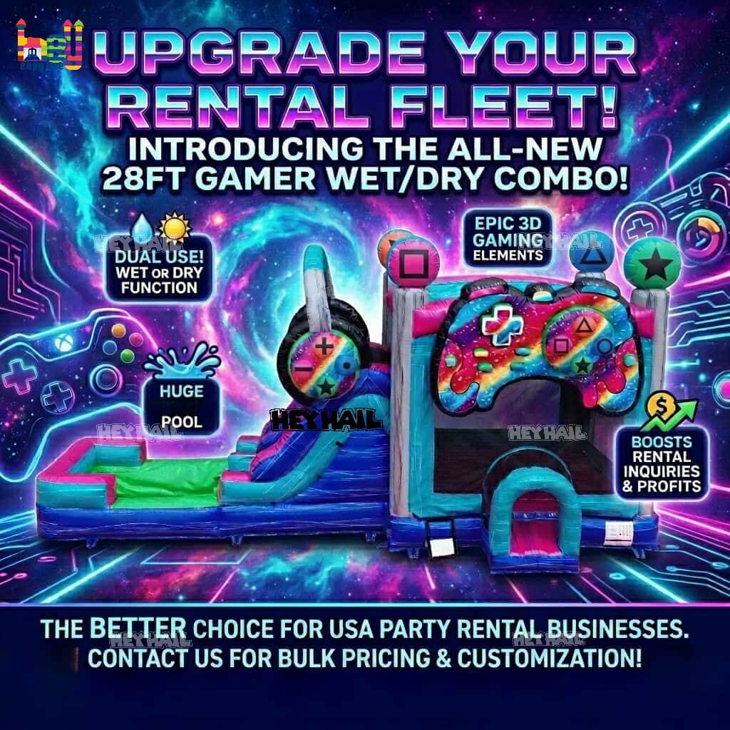 commercial inflatable wet/dry combo