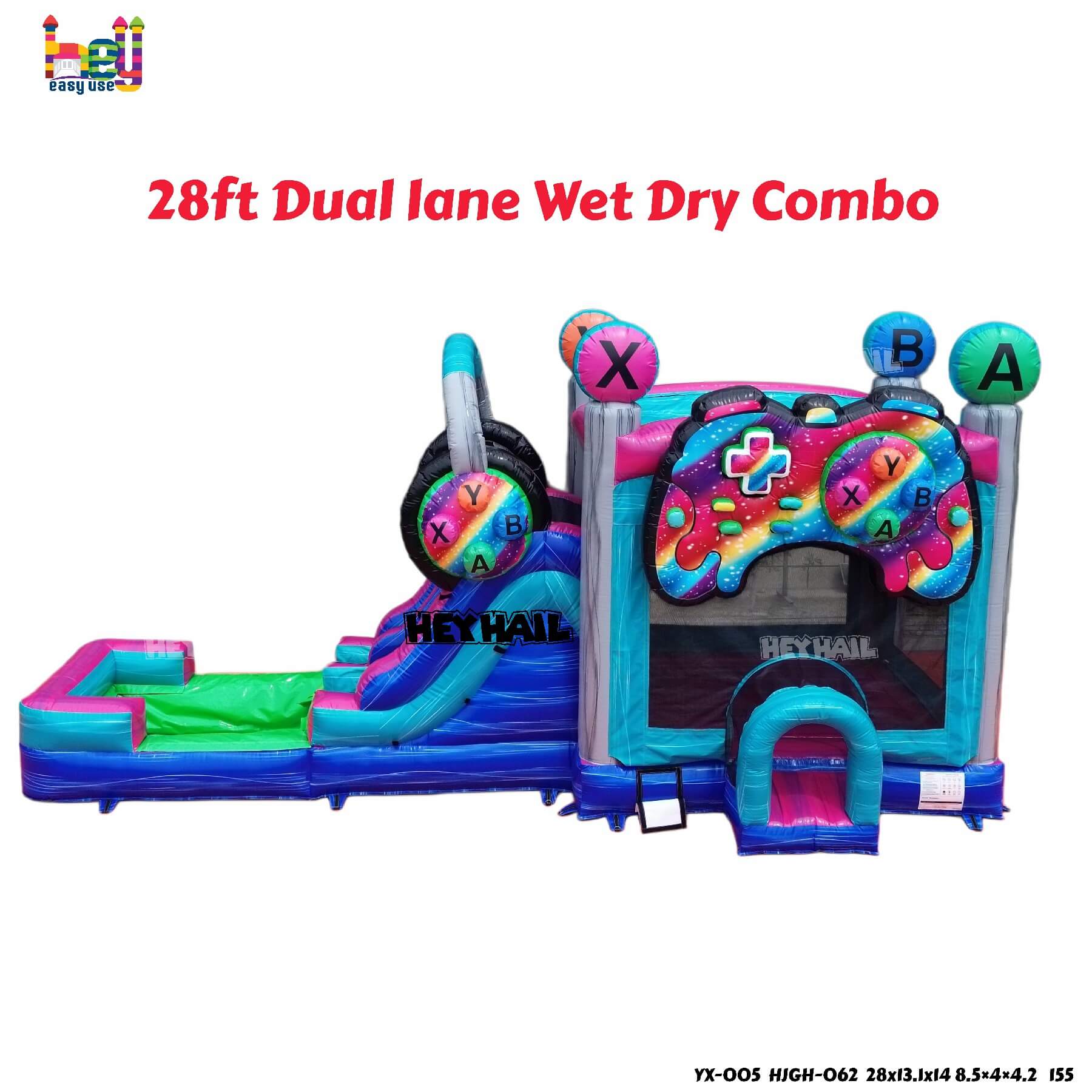 28ft dual lane wet dry combo on promotion
