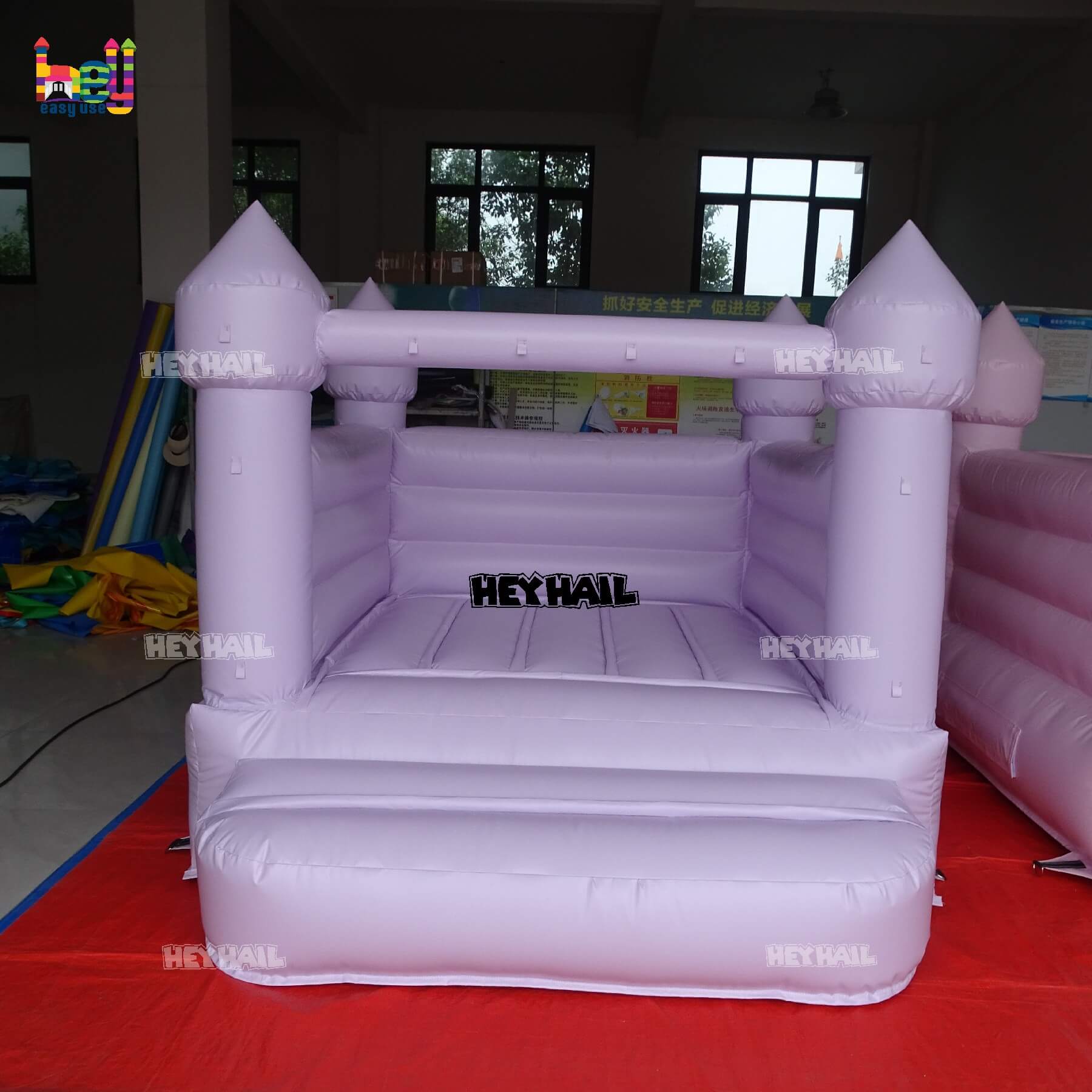 pastel purple bounce house inflatable commercial PVC on sale 