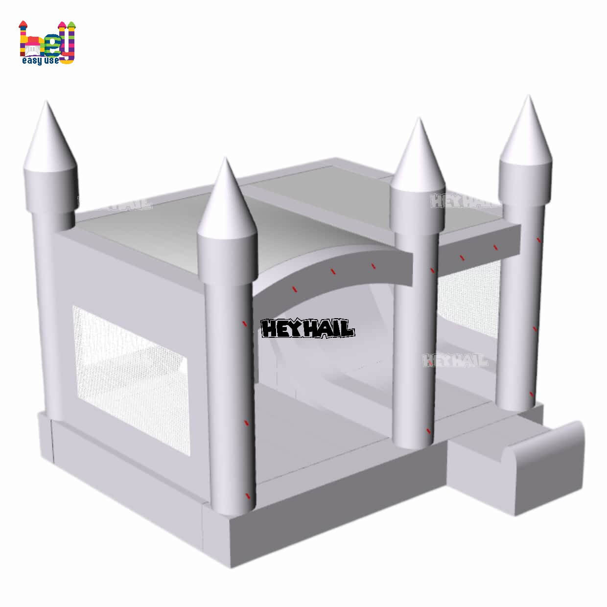 commercial inflatable lilac bounce house with slide on promotion