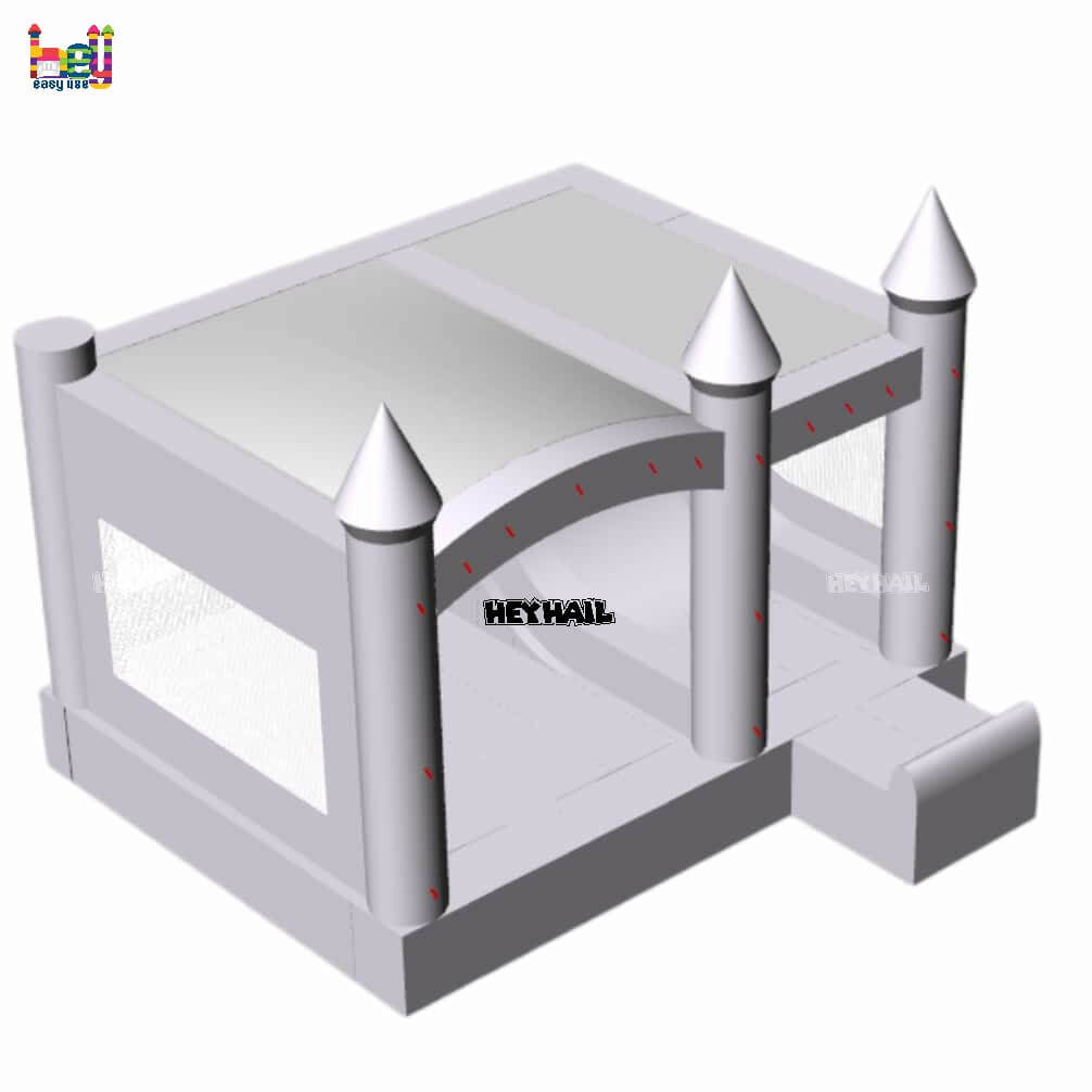 popular design of lavender purple bounce house with slide