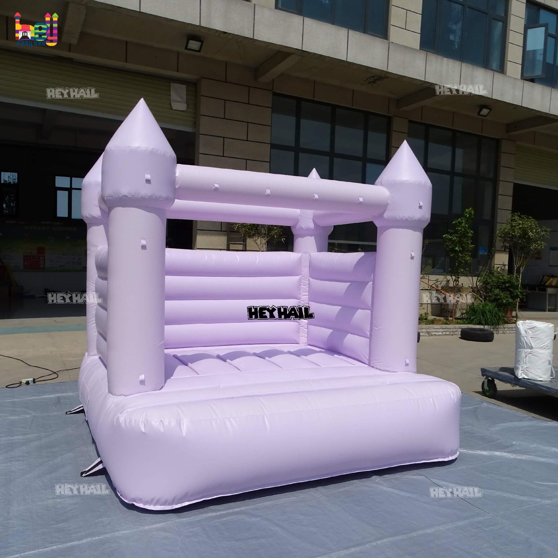 commercial popular design of inflatable lilac bounce house 