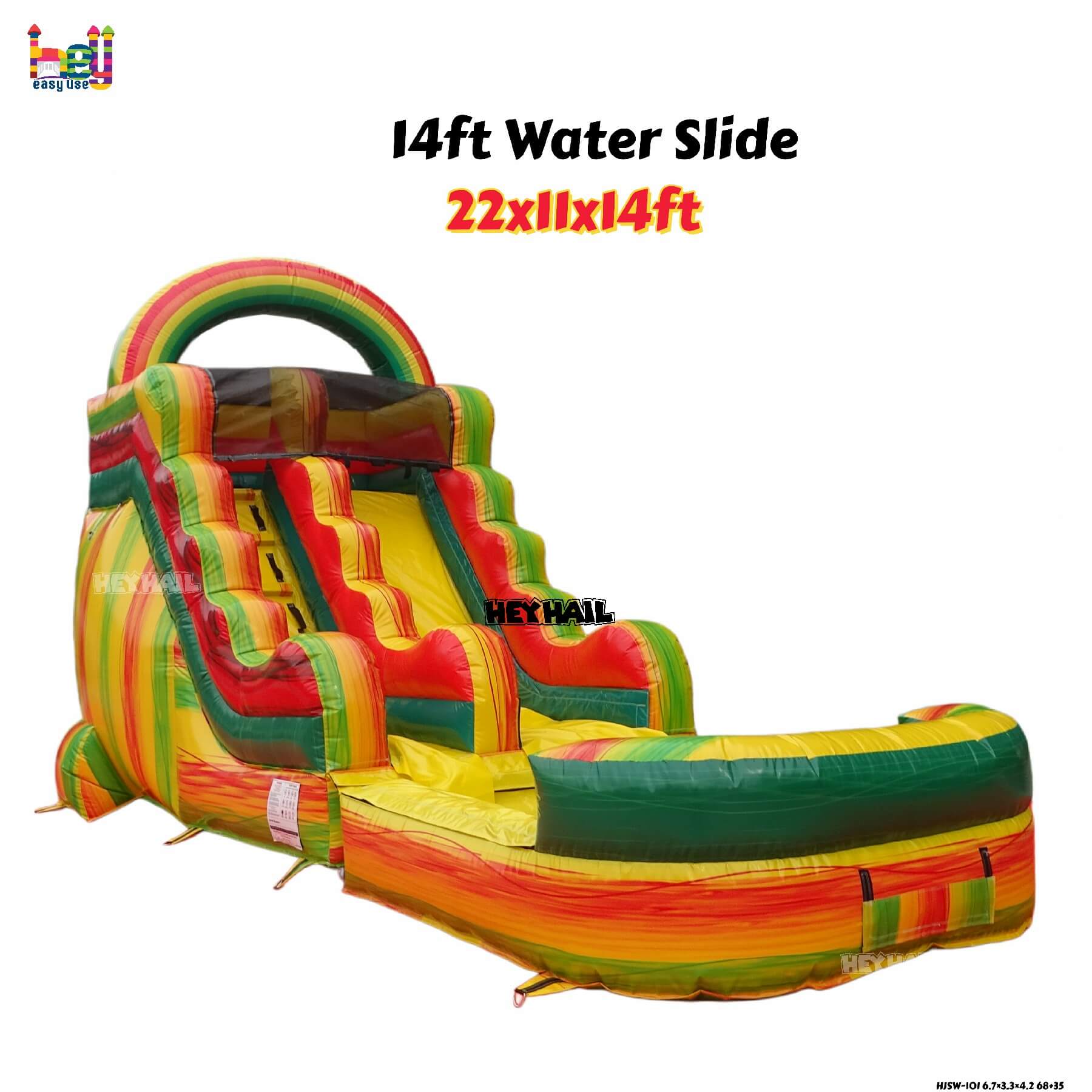 inflatable water slide commercial PVC for outdoor activity