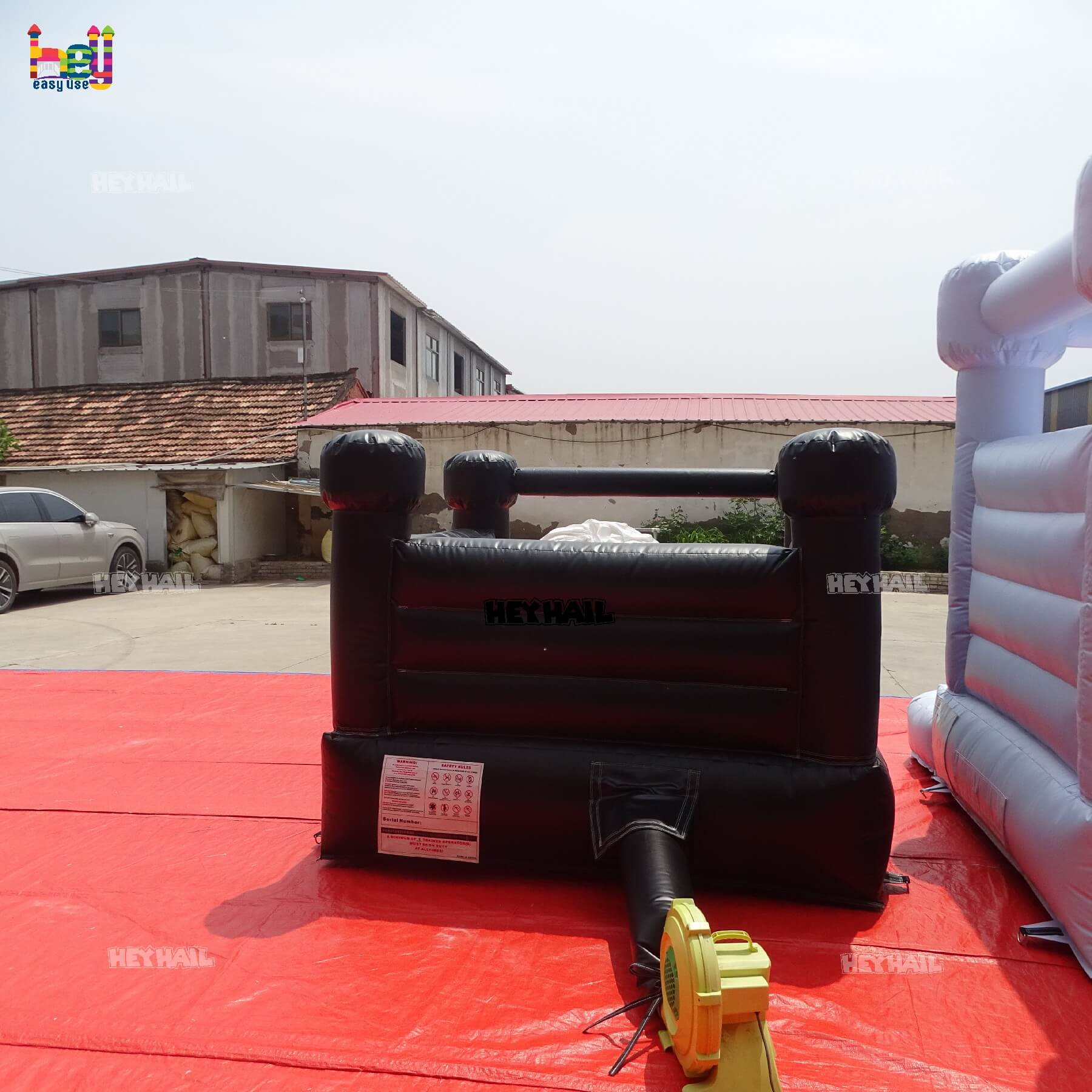 commercial inflatable black bounce house on sale