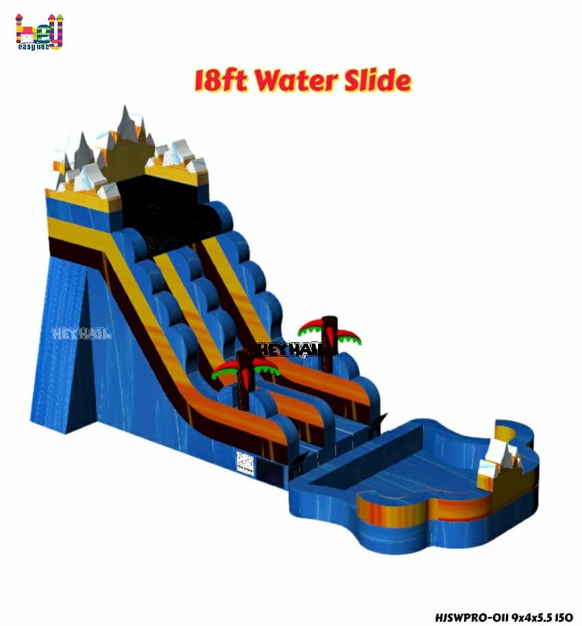 commercial inflatable 18ft water slide on promotion