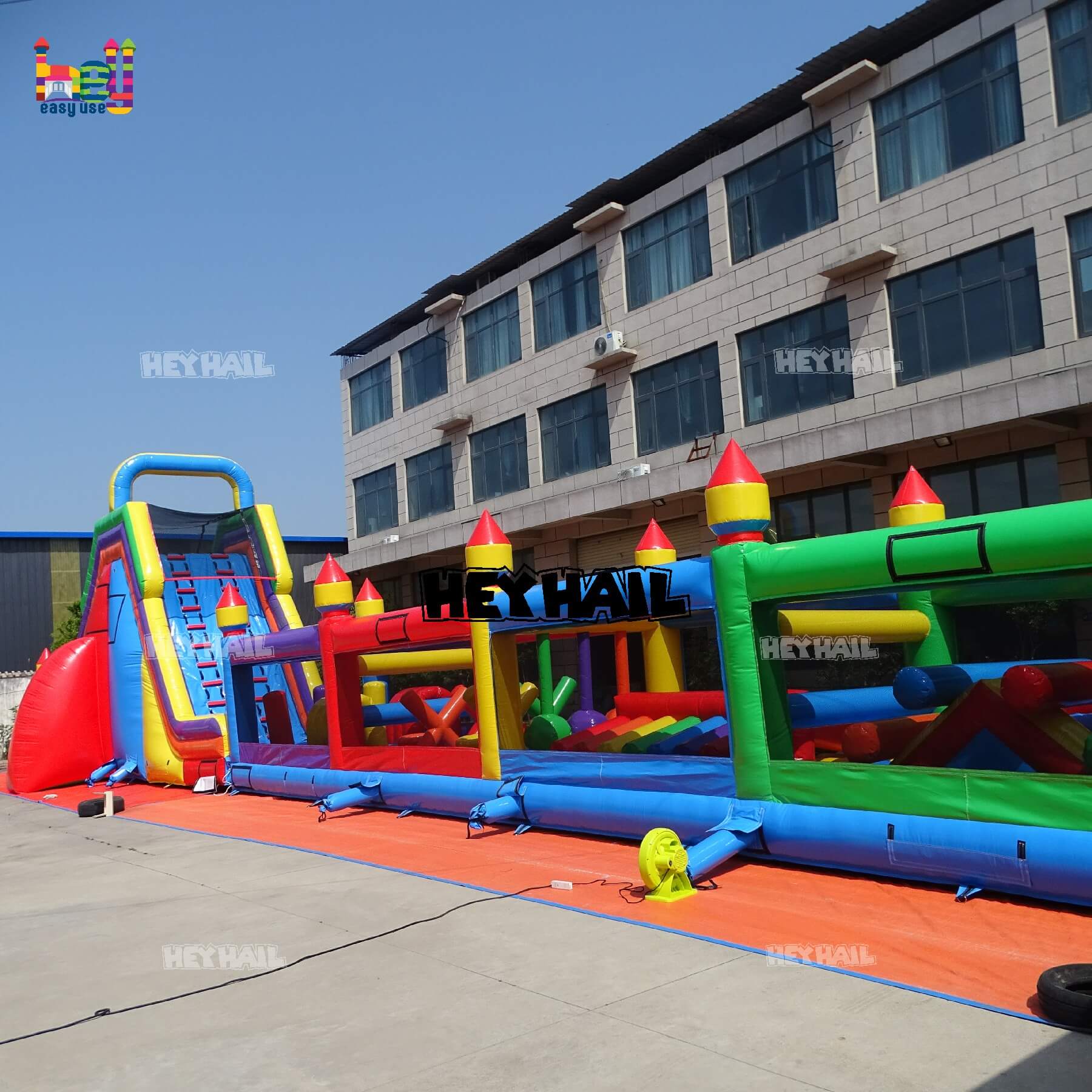 commercial outdoor inflatable obstacle course on sale