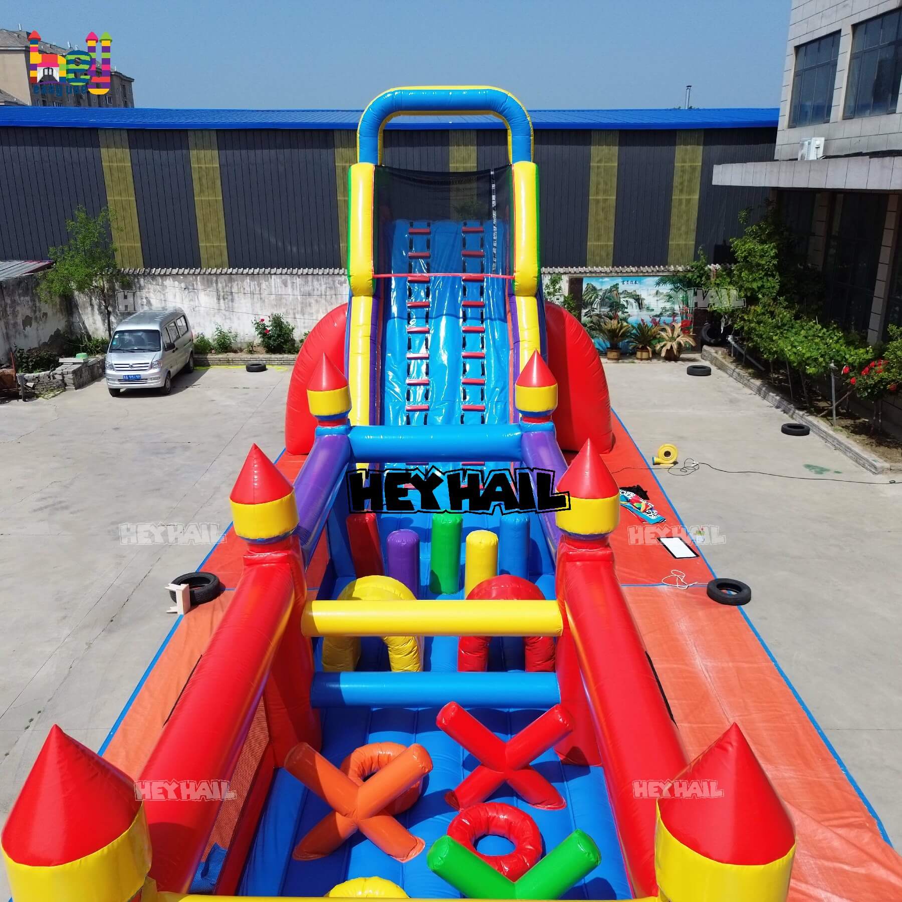 commercial outdoor inflatable obstacle course on sale