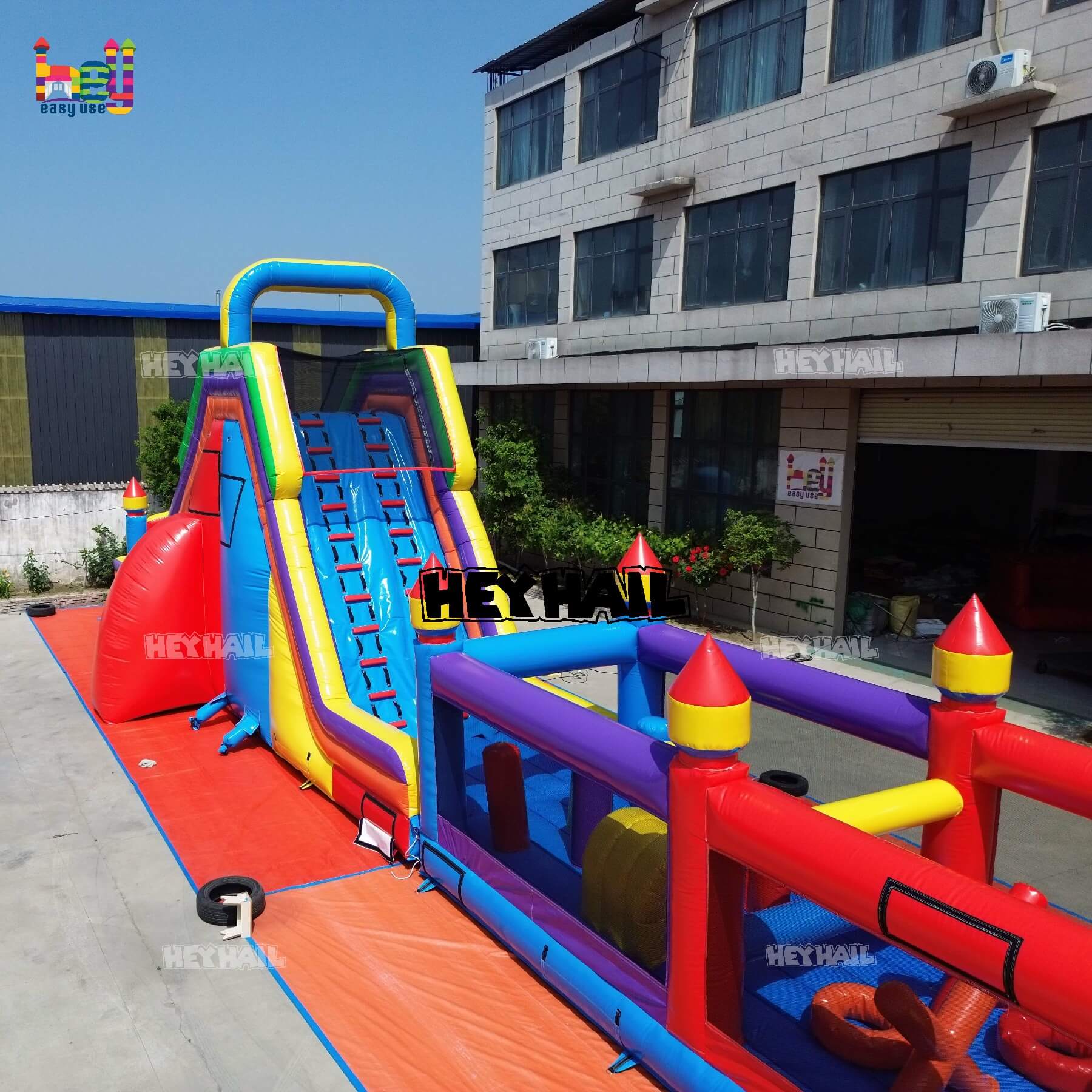 commercial outdoor inflatable obstacle course on sale