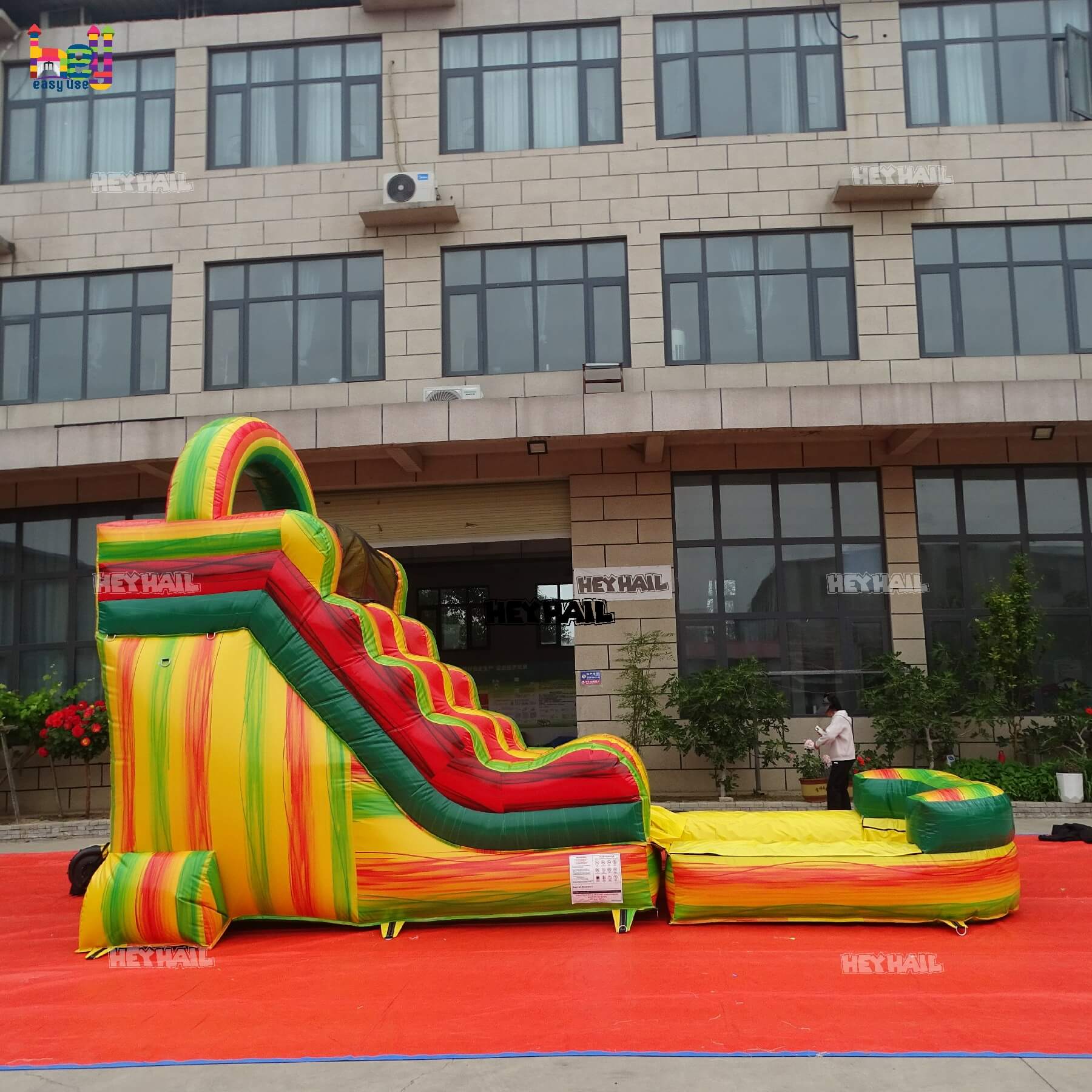 inflatable water slide commercial PVC for outdoor activity