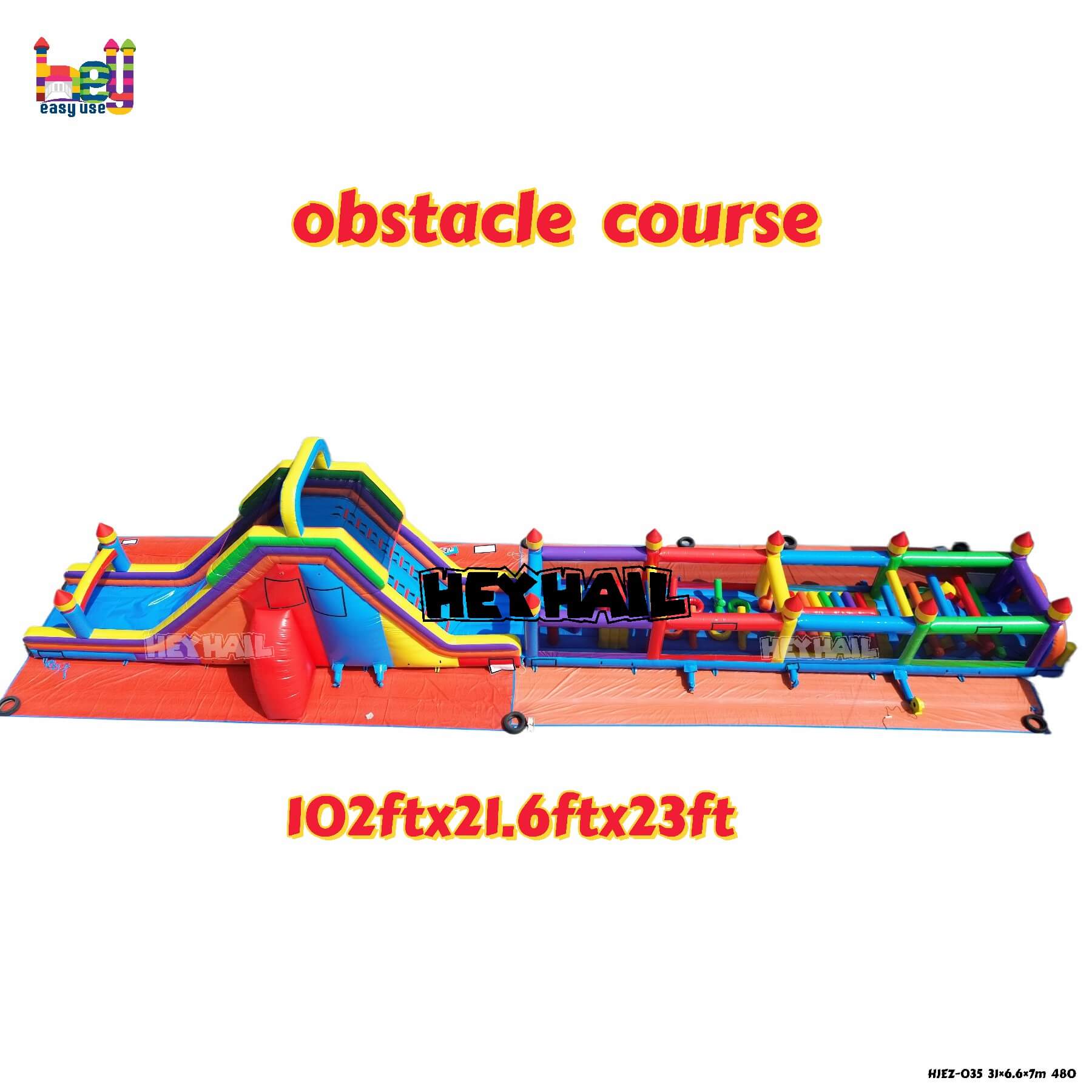 commercial outdoor inflatable obstacle course on sale