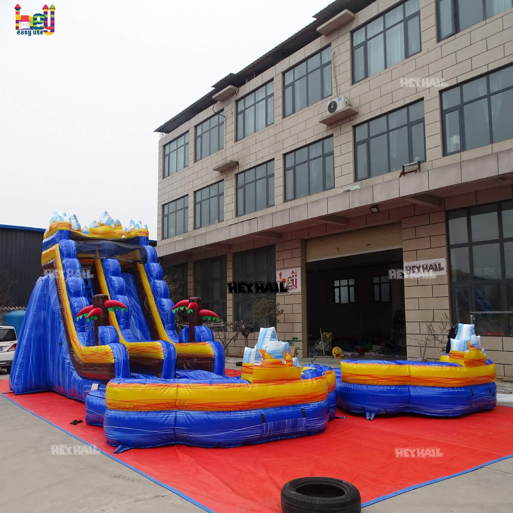 inflatable commercial PVC 18ft water slide on sale