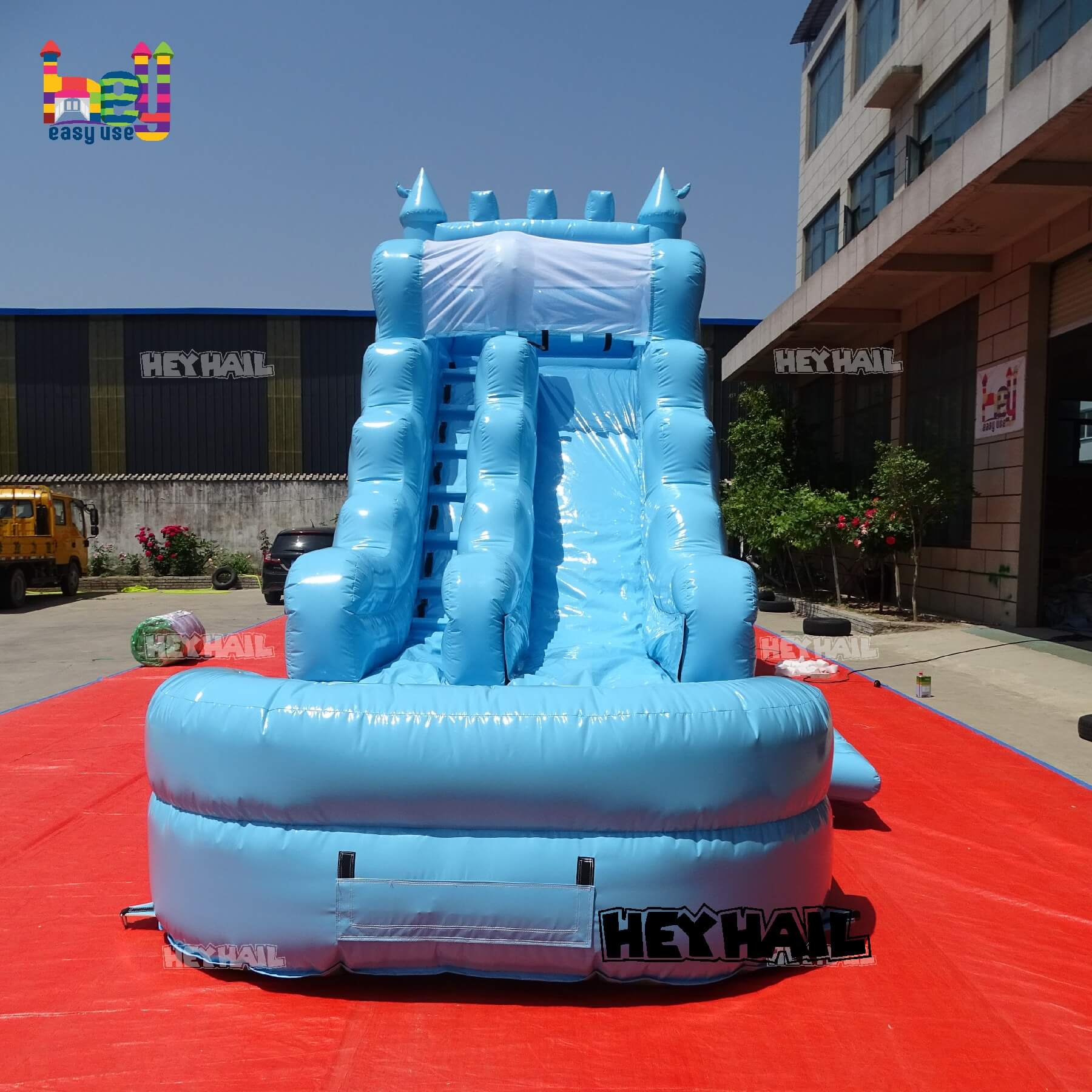 pastel color 16ft water slide on promotion