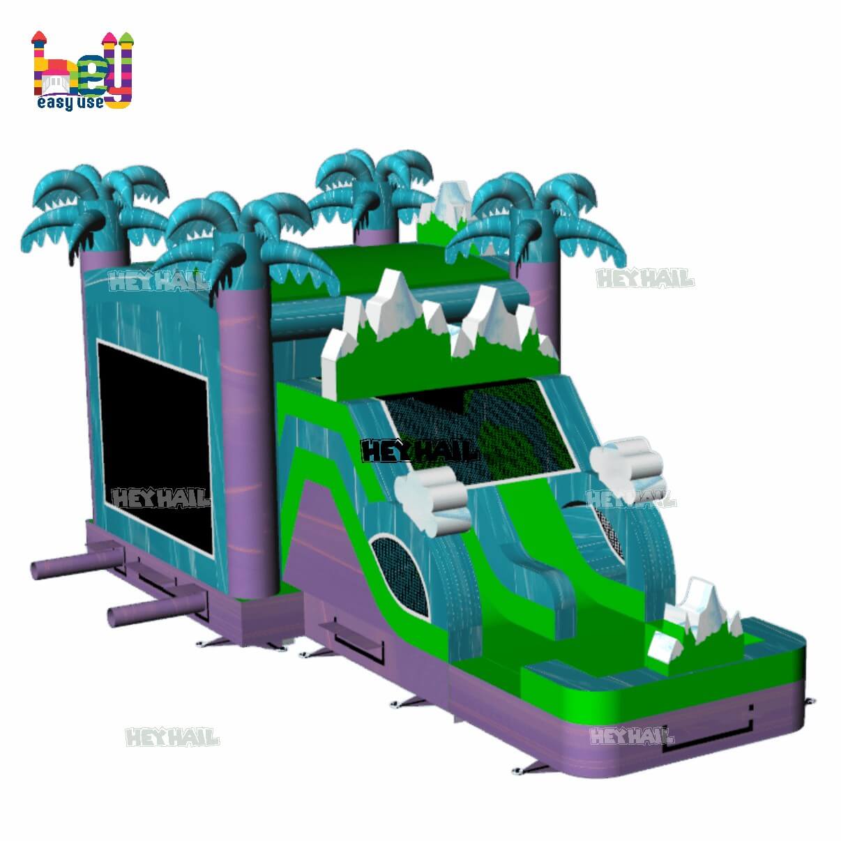 outdoor inflatable 30ft wet dry combo on promotion