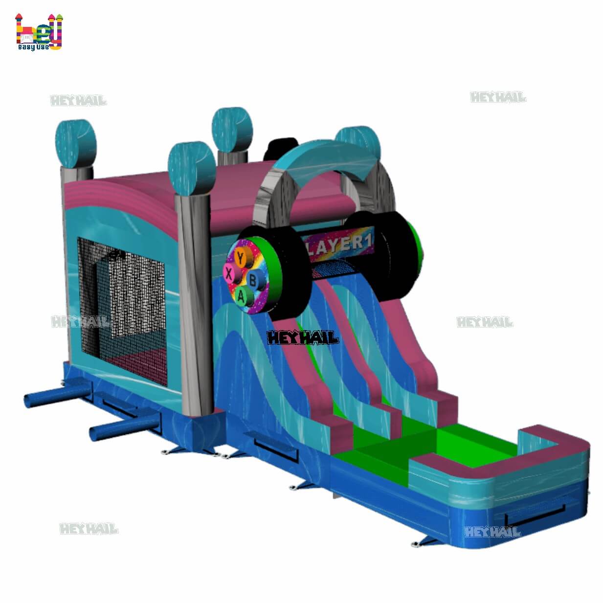 28ft dual lane wet dry combo for party rentals on promotion