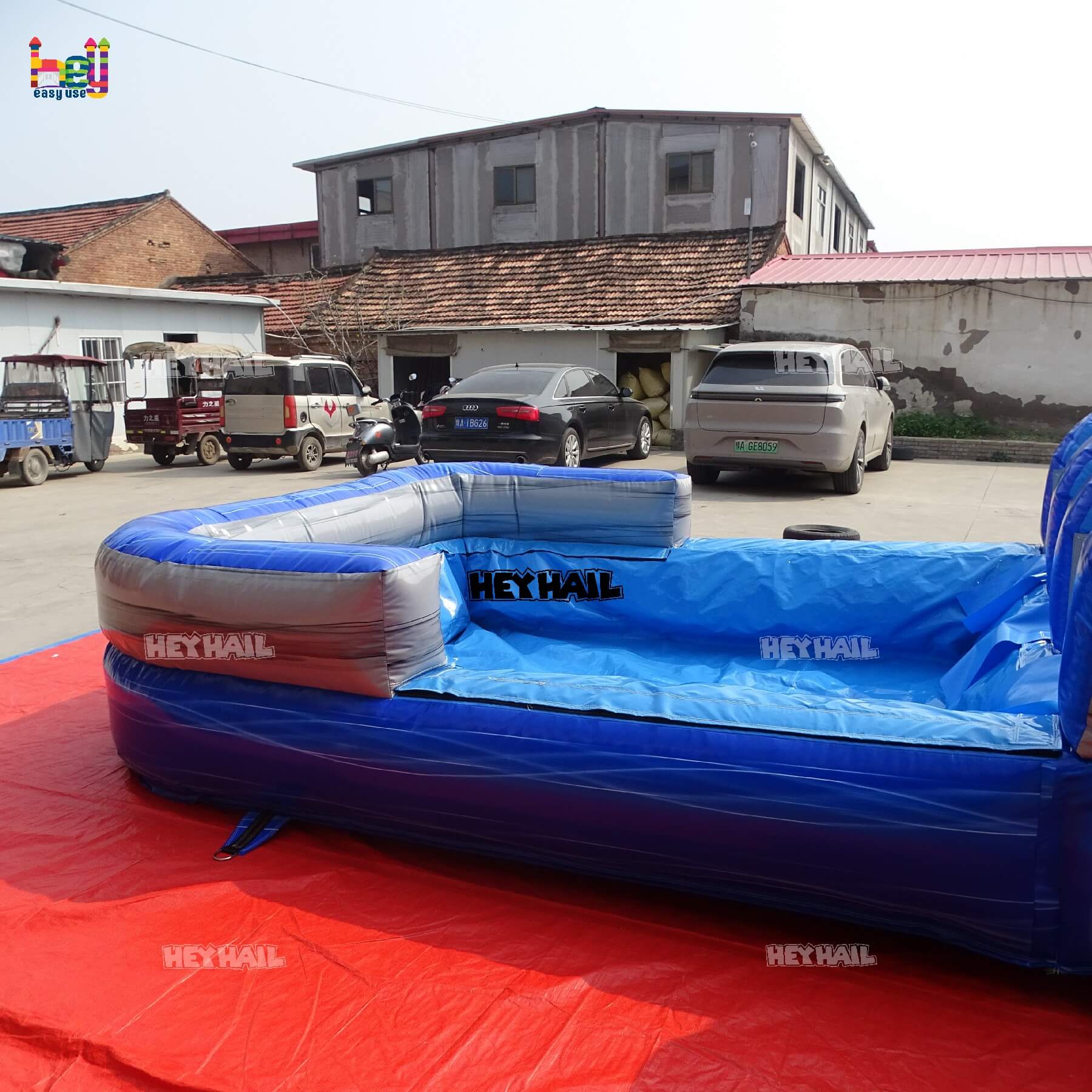 20ft dual lane water slide inflatable on sale