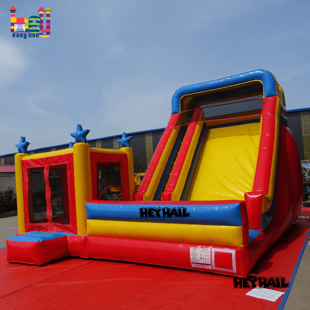 commercial inflatable bounce with slide on sale
