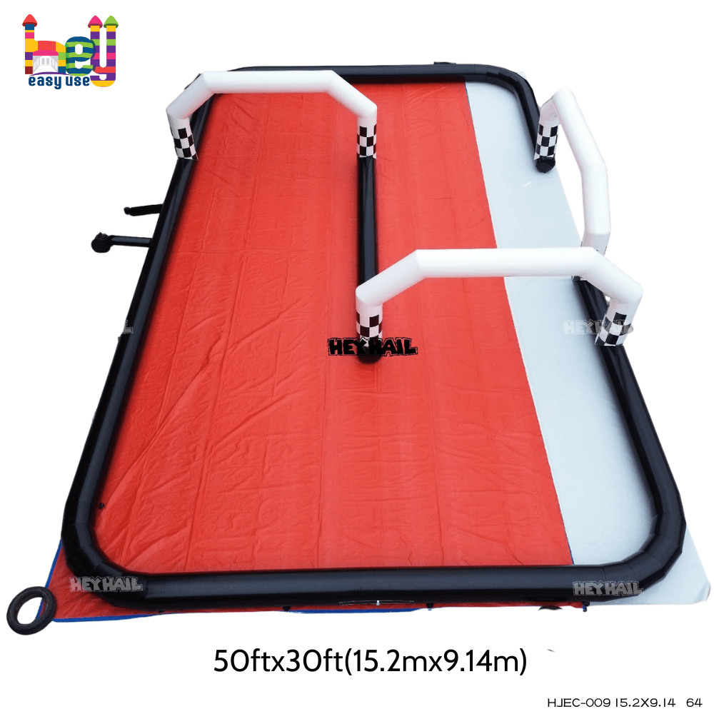 outdoor race track inflatable bounce house