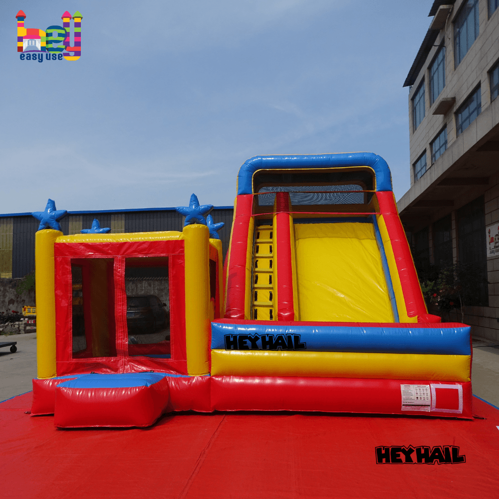 commercial inflatable bounce with slide on sale