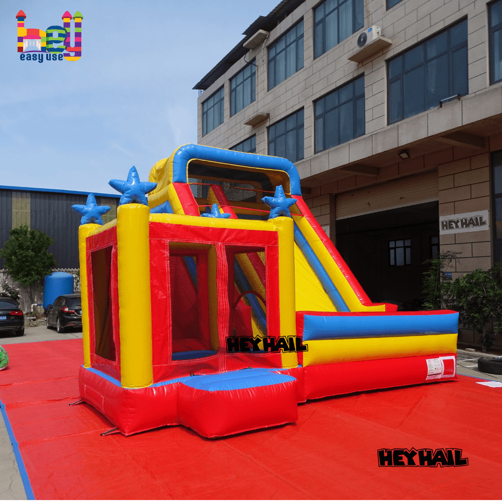 commercial inflatable bounce with slide on sale