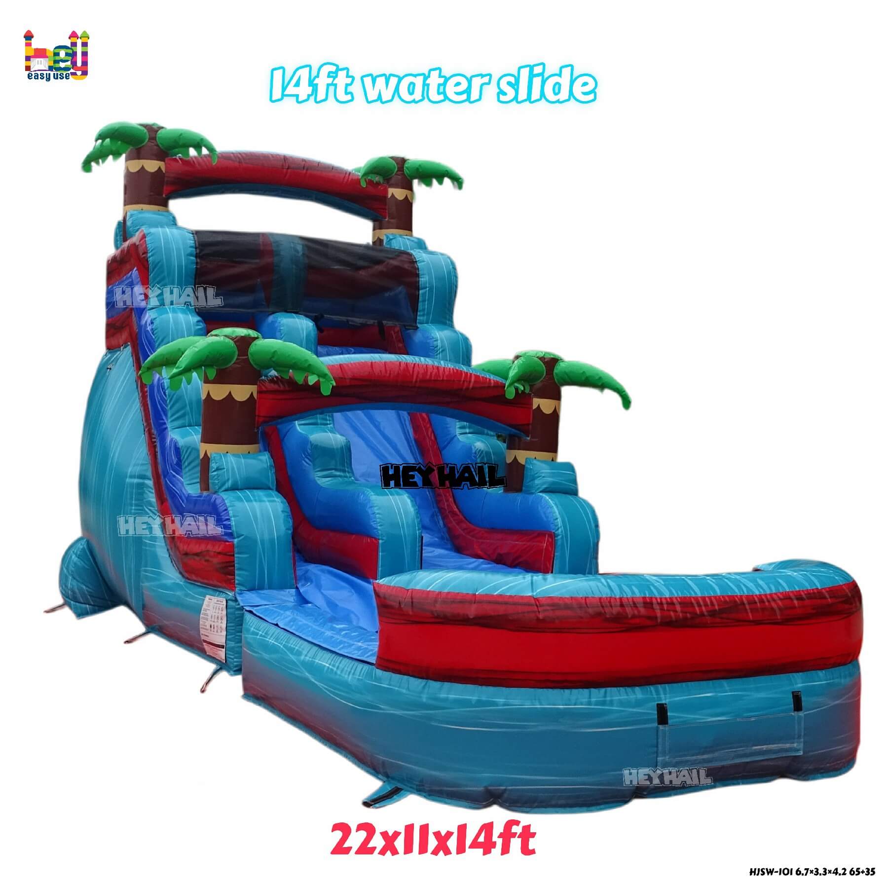 commercial inflatable 14ft water slide on sale