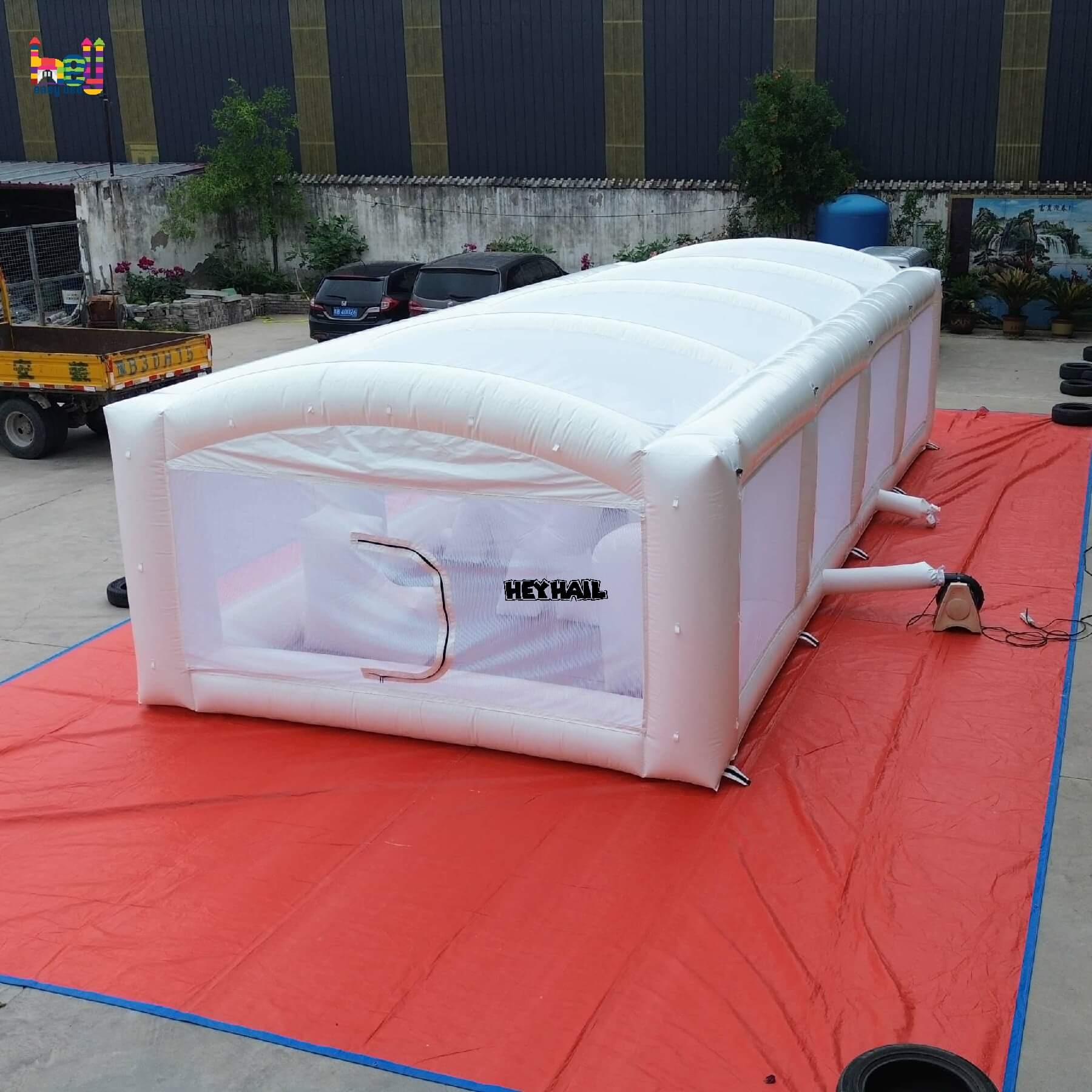 inflatable interactive white area on promotion