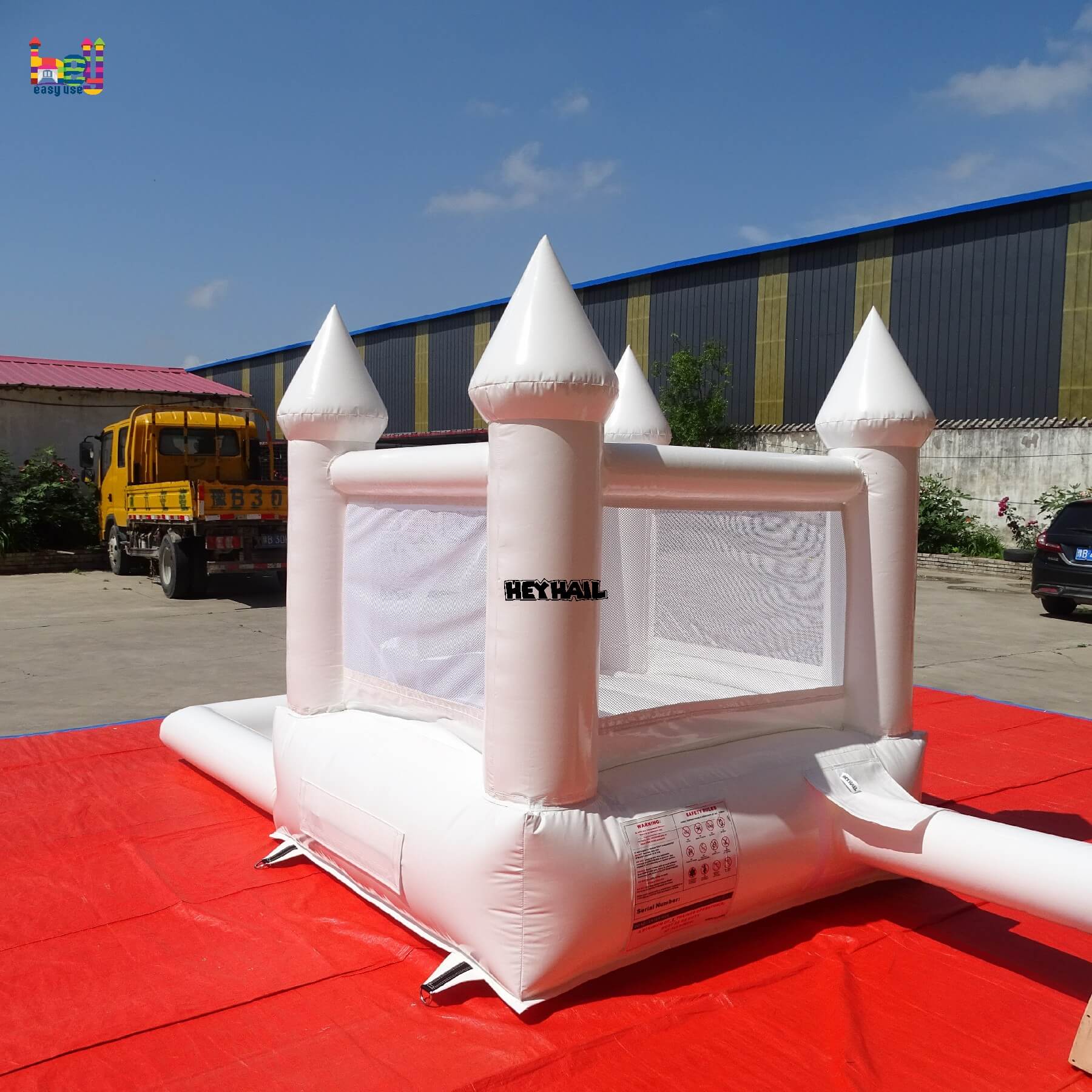 hot sale inflatable bounce house with slide and ball pit