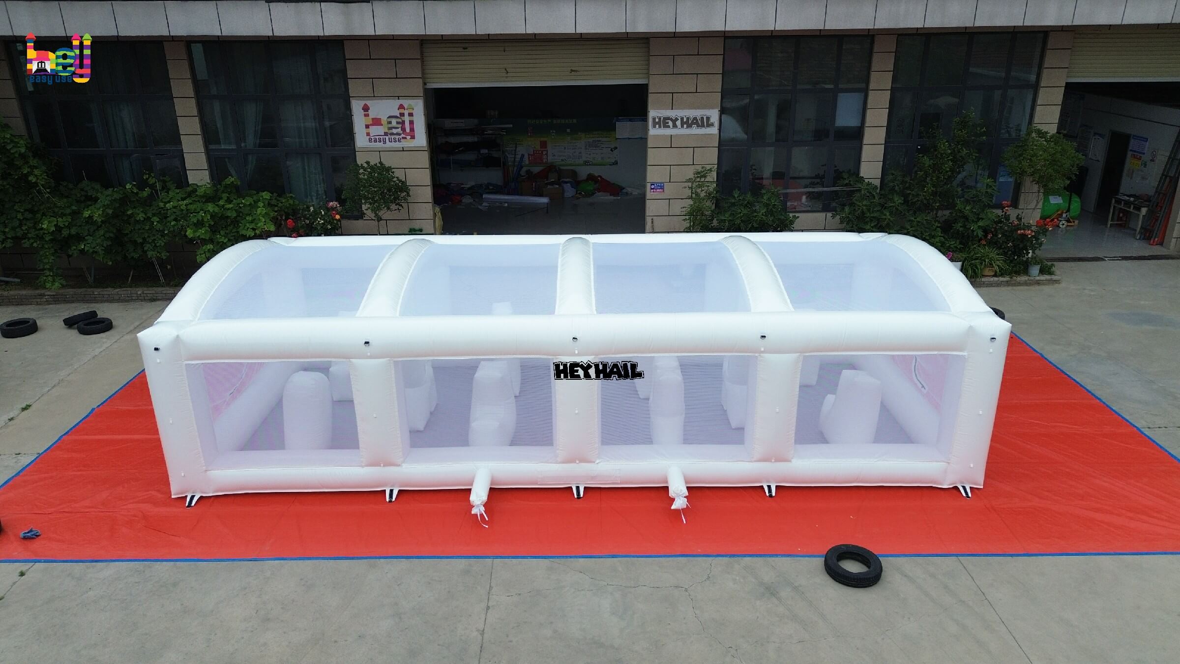inflatable interactive white area on promotion