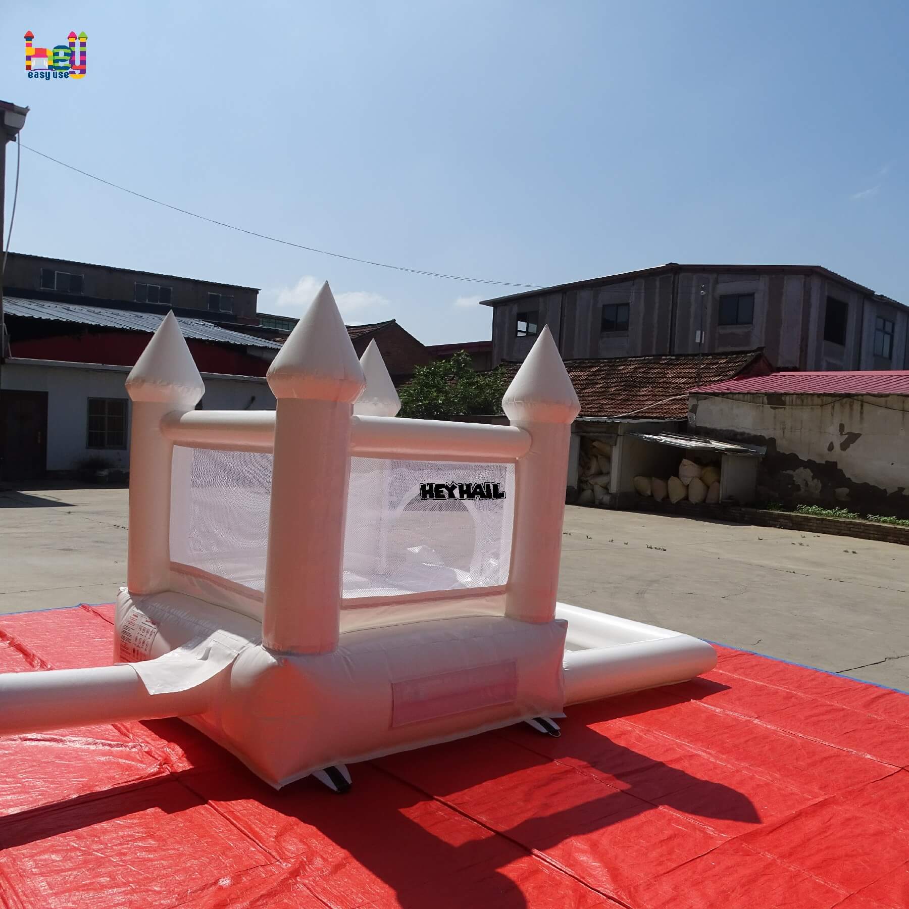 hot sale inflatable bounce house with slide and ball pit