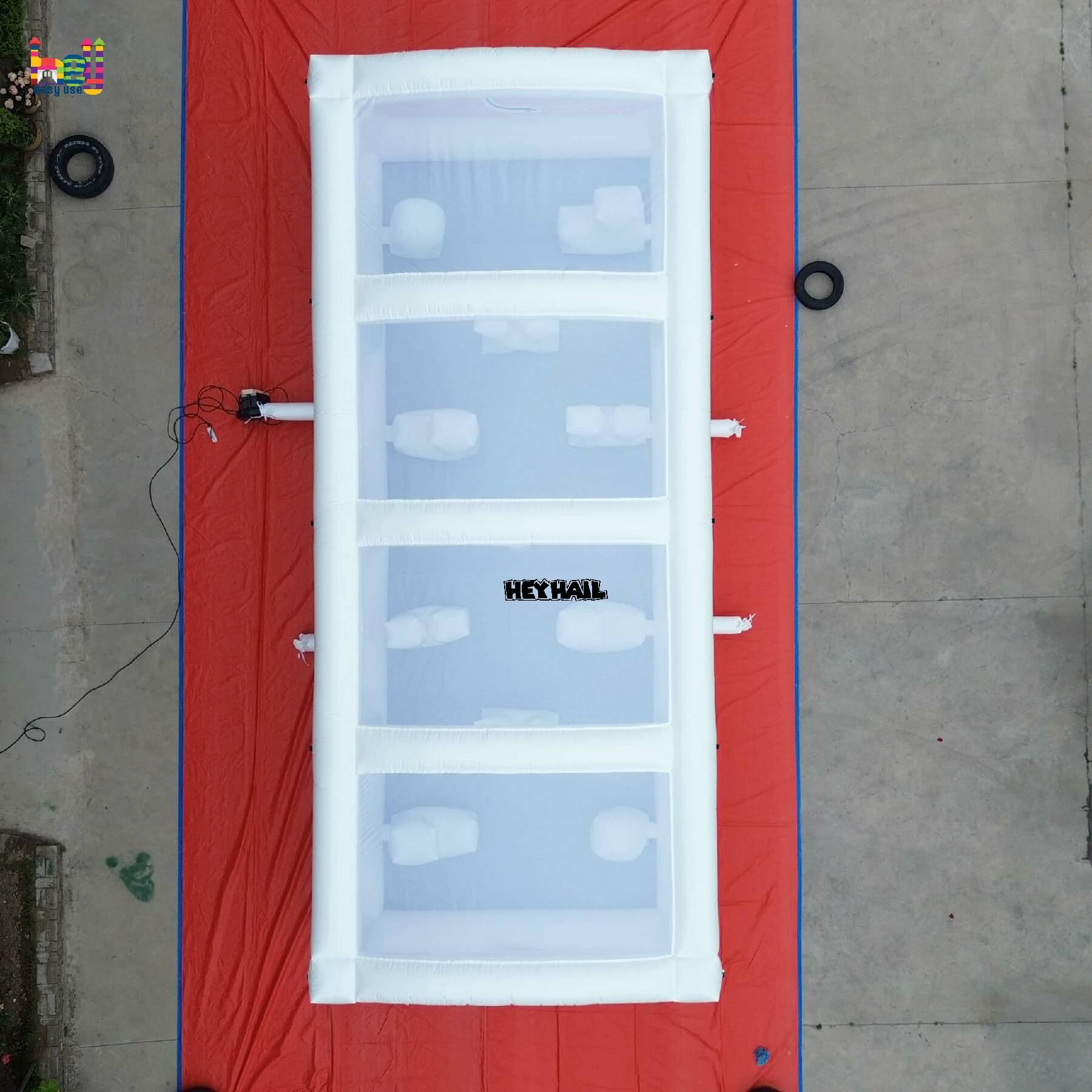 inflatable interactive white area on promotion