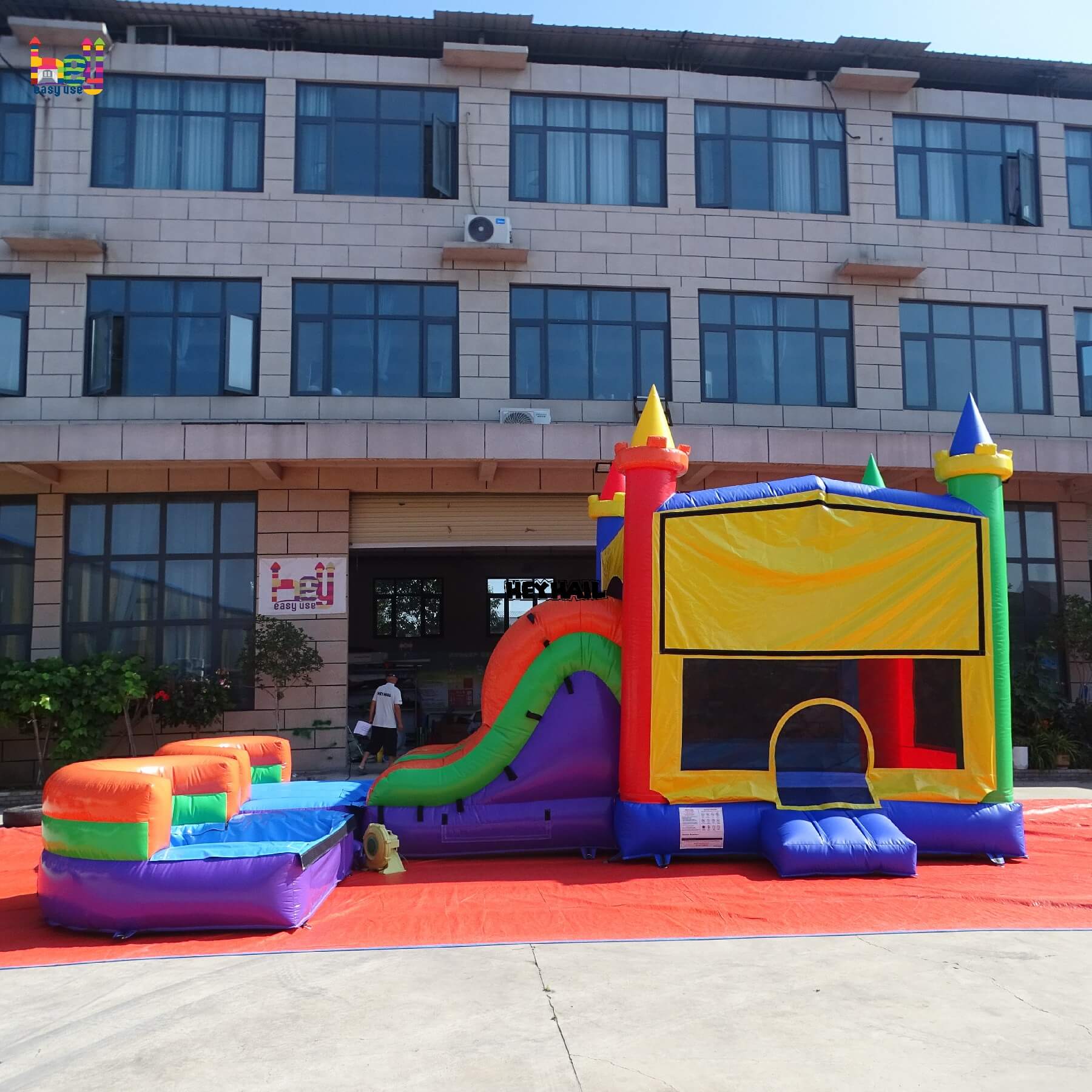 Popular inflatable wet dry combo commercial PVC