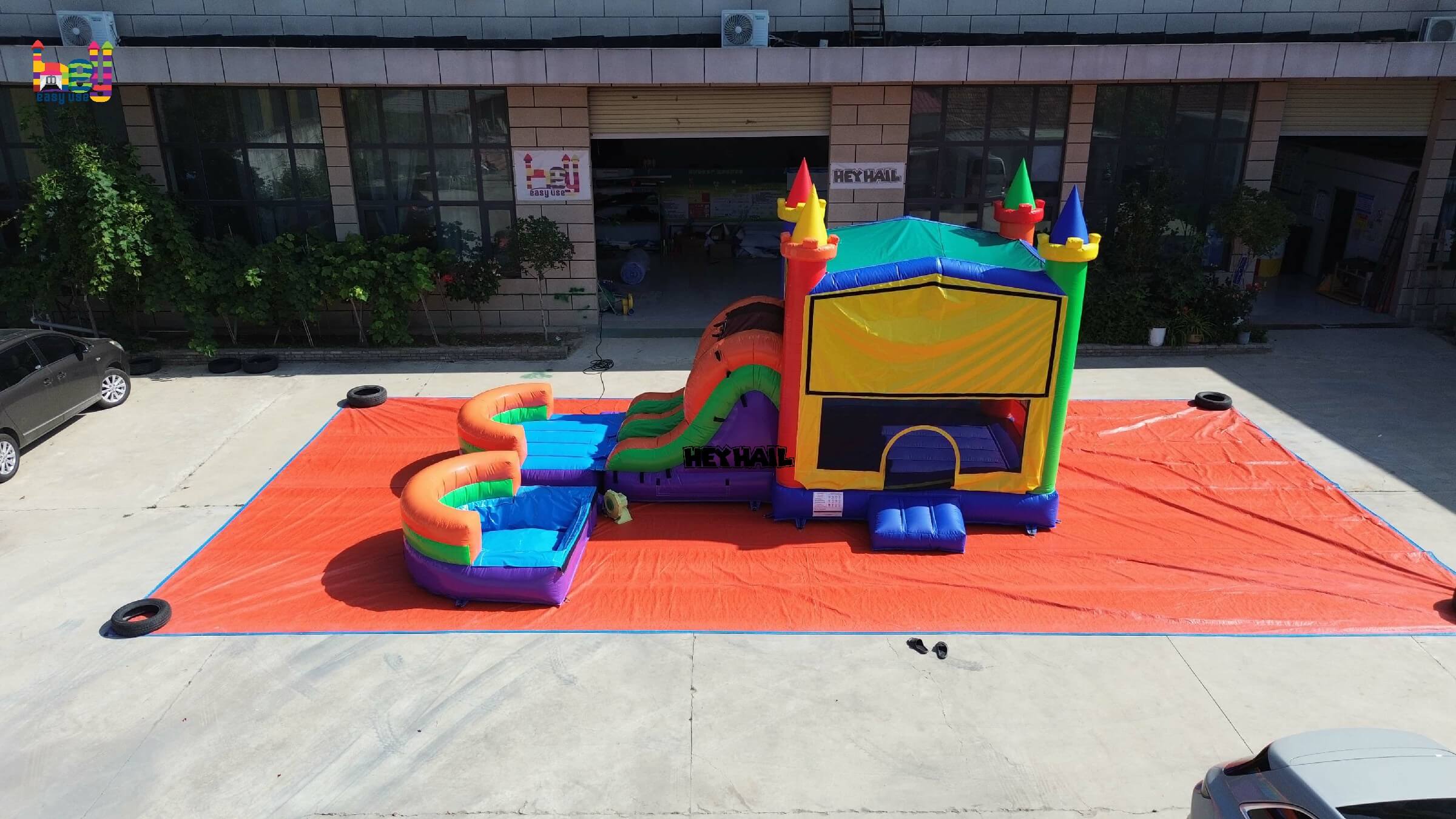 Popular inflatable wet dry combo commercial PVC