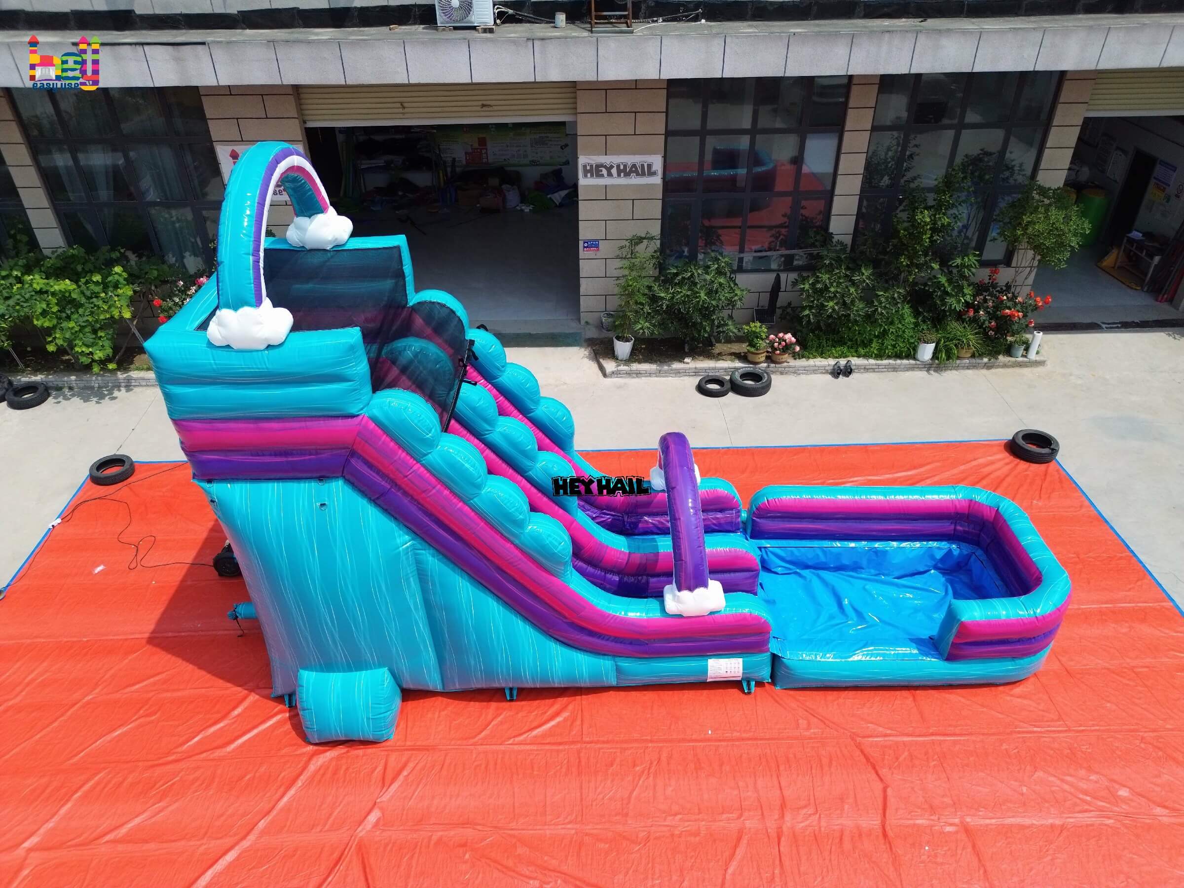 inflatable 20ft water slide commercial PVC