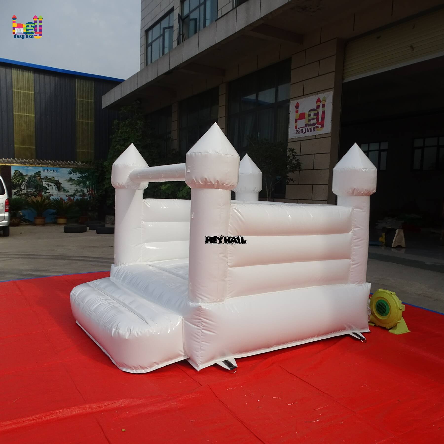 whole sale all white bounce house commercial PVC