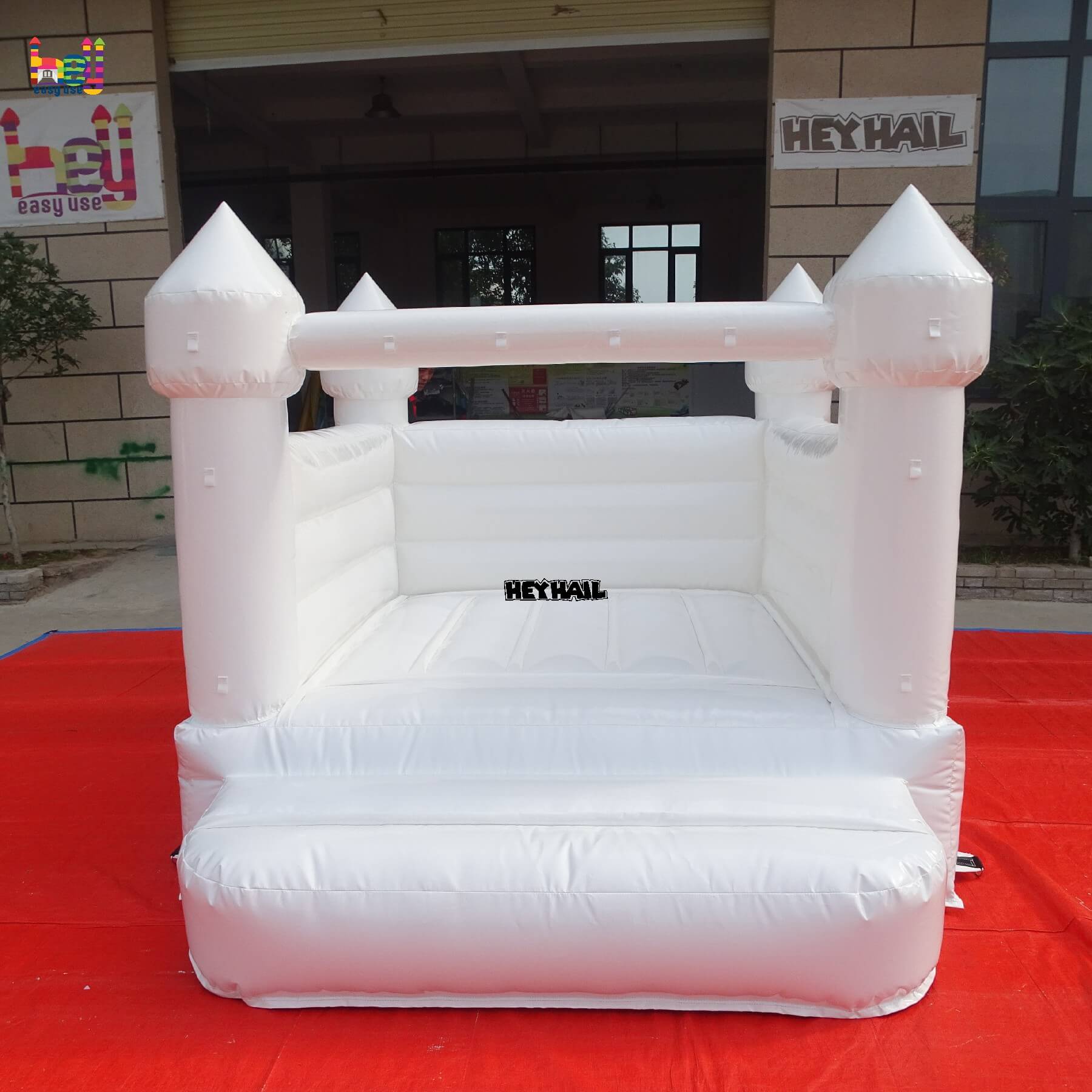 whole sale all white bounce house commercial PVC