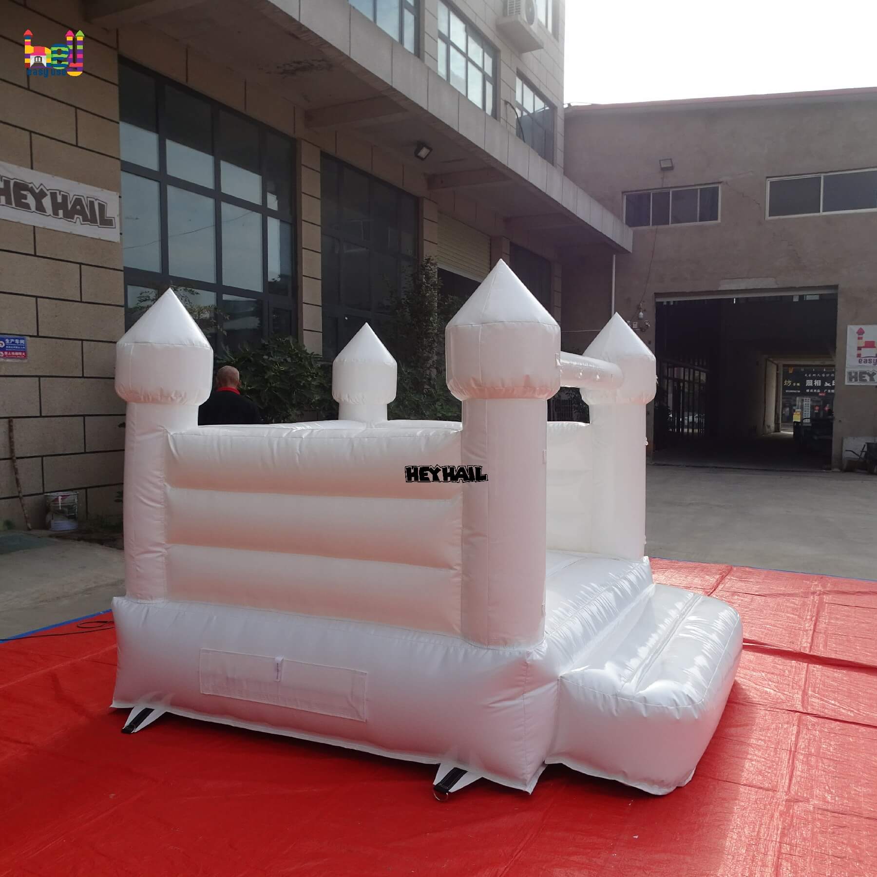 whole sale all white bounce house commercial PVC