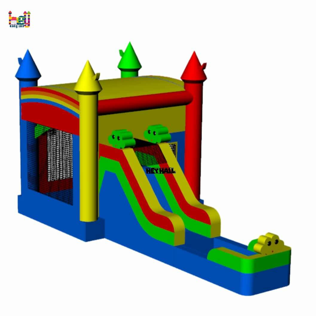 commercial inflatable bounce house slide combo for sale