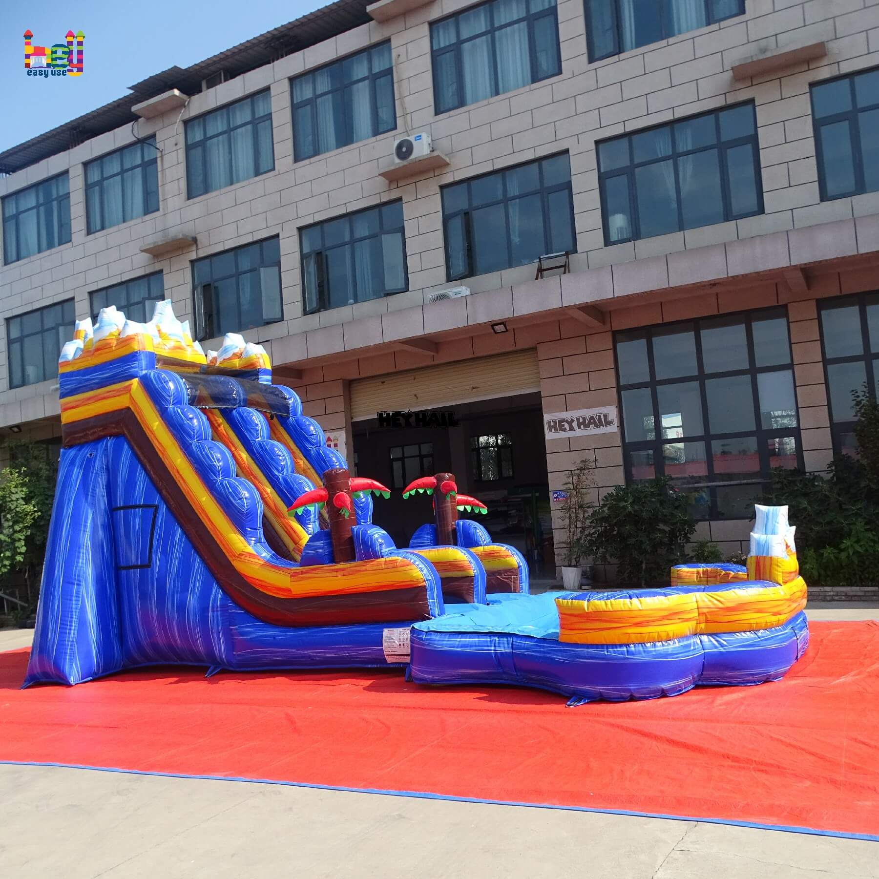 commercial 18ft single lane water slide on sale